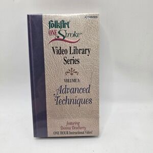 FolkArt One Stroke VHS Volume 3 Donna Dewberry Advanced Techniques New Sealed